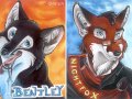 Nightfox_and_Bentley_conbadges_by_Yaguara.jpg