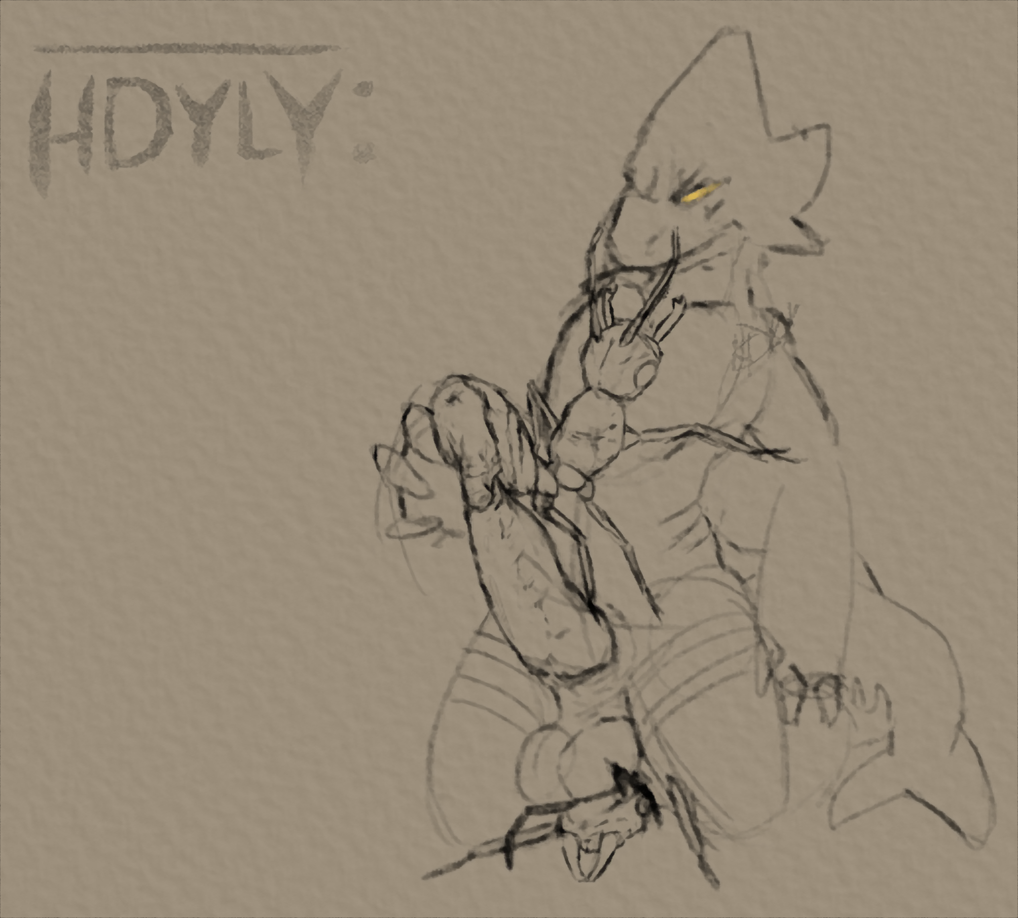 Human male x female shark animation